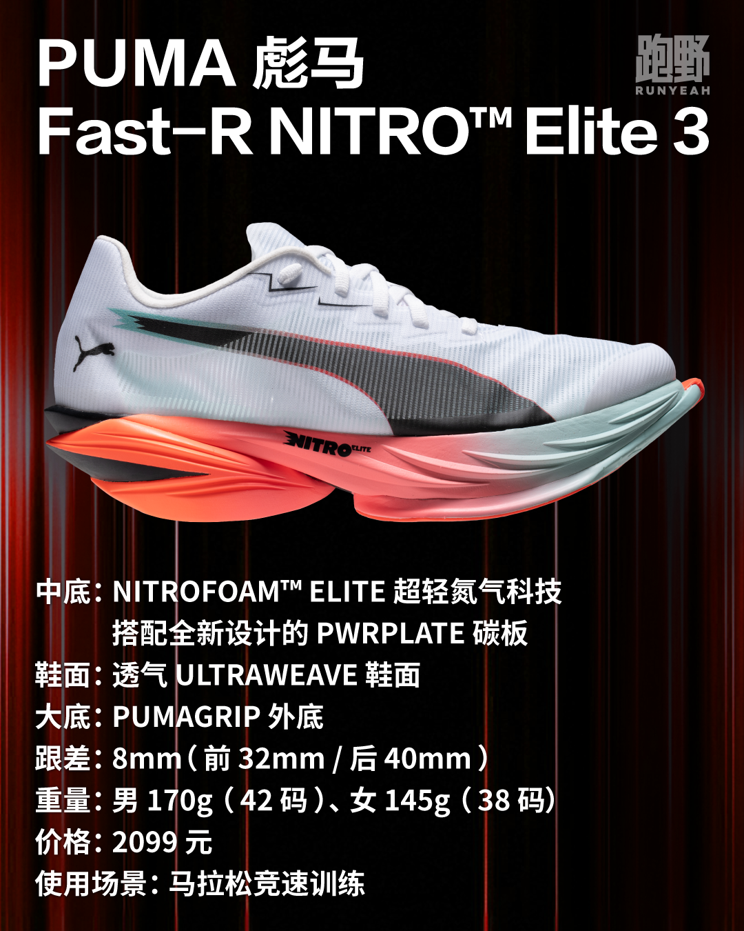开箱 Vol25029｜跑步经济性能提升 3.15% 的竞速碳板跑鞋 PUMA FAST-R 3